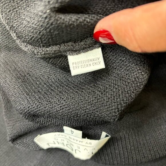 ST. JOHN Evening by Marie Gray Vintage Black Knit Santana Pants Size 4*High Rise - Picture 3 of 6